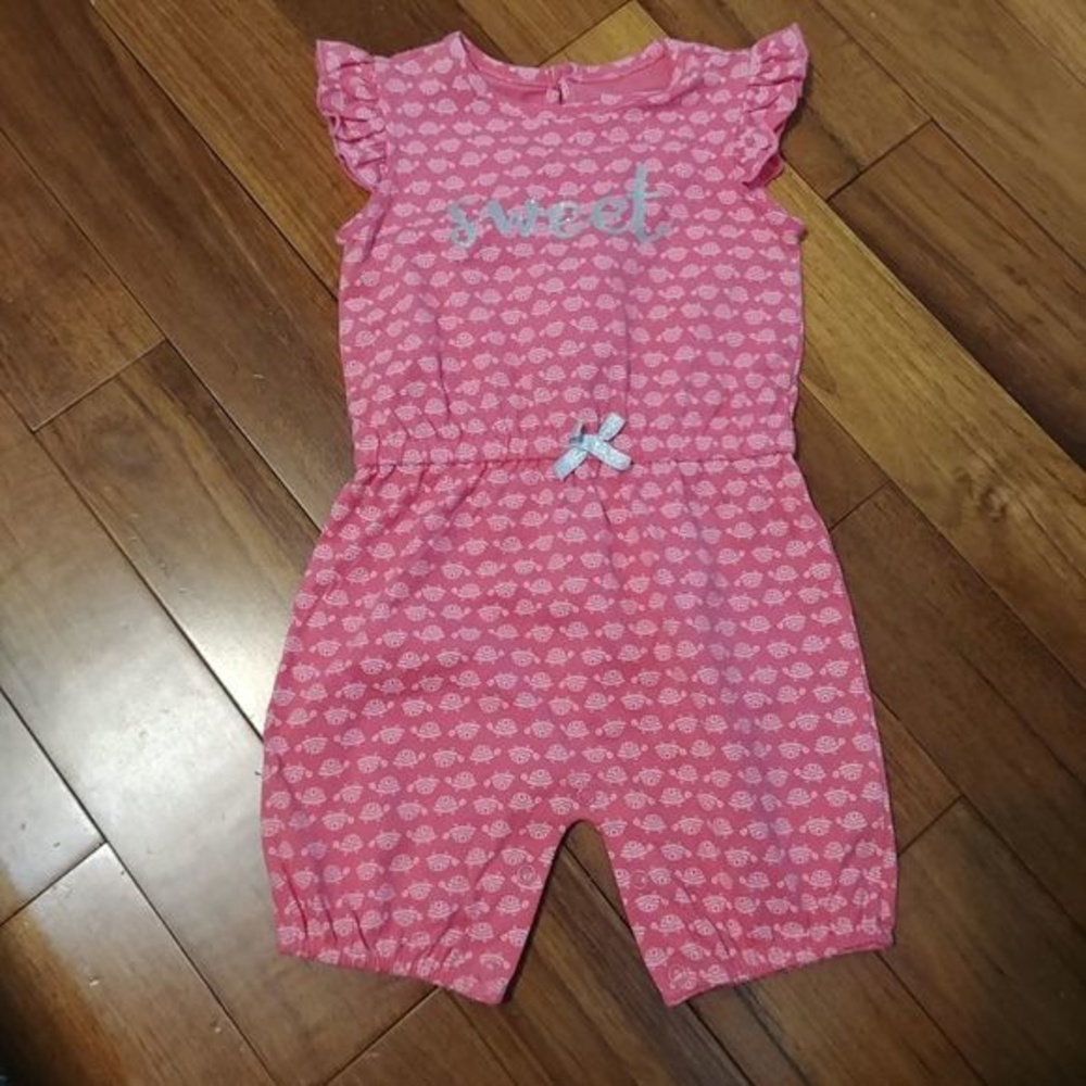 Carter's Pink‎ Turtle Romper